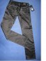 Poison scorpion jeans - плътен панталон с еластичност и сатенен ефект, снимка 3