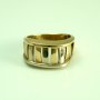 златен пръстен ЖЪЛТО И БЯЛО злато 4.01 грама/ размер №57, снимка 5