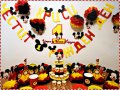украса за детски рожден ден на тема мики маус за първи рожден ден, снимка 7