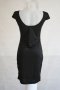 Елегантна вталена рокля в бежово и черно, снимка 4