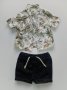 Комплект за бебе, риза и дънкови панталонки, размер 62 см