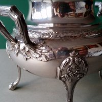 Сребърна френска захарница 19 век стил Ампир, снимка 6 - Антикварни и старинни предмети - 19396779