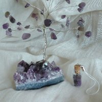 Кристални дръвчета изцяло от естествени камъни.Дървото на живота и любовта., снимка 13 - Декорация за дома - 19828944