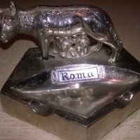 roma-ретро колекция-метален пепелник-внос швеицария, снимка 2 - Колекции - 22010948