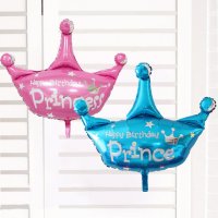 princess prince Принц Принцеса корона фолио фолиев балон хелий и въздух, снимка 1 - Други - 21825162