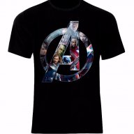 Отмъстителите Avengers Logo Тениска Мъжка/Дамска S до 2XL, снимка 1 - Тениски - 14034600