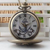 Красив Джобен часовник с котва море кораб лодка моряк океан , снимка 2 - Други ценни предмети - 23409454
