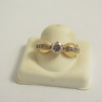 златен пръстен 43553-6, снимка 1 - Пръстени - 23684755