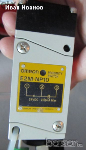  Японски Индуктивен датчик Omron E2M-NP10 метал, 24 волта ,10 - 30V, NPN, но ;200мА JAPAN, снимка 1