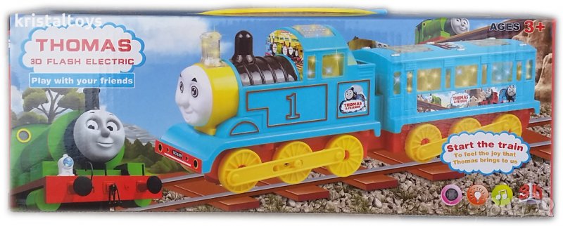 Детска играчка Влак със светлини и звук Томас и приятели, снимка 1