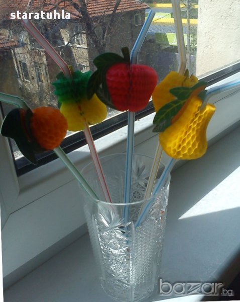 Сламки за пиене огъващи се украса за коктейли и безалкохолни напитки само в София, снимка 1