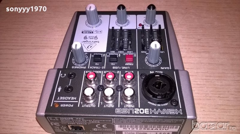 behringer-xenyx 302 usb-внос швеицария, снимка 1