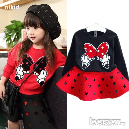 детски сет комплект лот пола с блуза Мини Маус, снимка 1