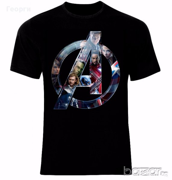 Отмъстителите Avengers Logo Тениска Мъжка/Дамска S до 2XL, снимка 1