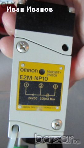  Японски Индуктивен датчик Omron E2M-NP10 метал, 24 волта ,10 - 30V, NPN, но ;200мА JAPAN, снимка 1 - Резервни части за машини - 11315132