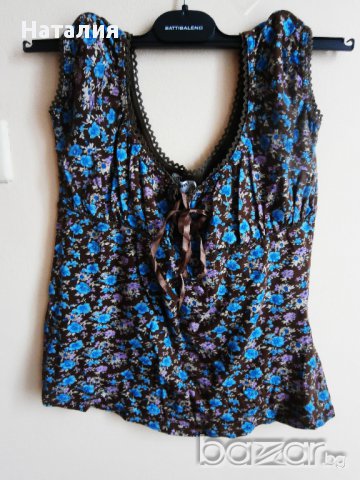 Дамска блуза TERRA NOVA с флорални мотиви., снимка 2 - Корсети, бюстиета, топове - 8957575