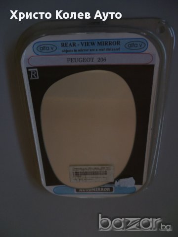 Стъкло за странично огледало дясно PEUGEOT 206, снимка 2 - Части - 15303043