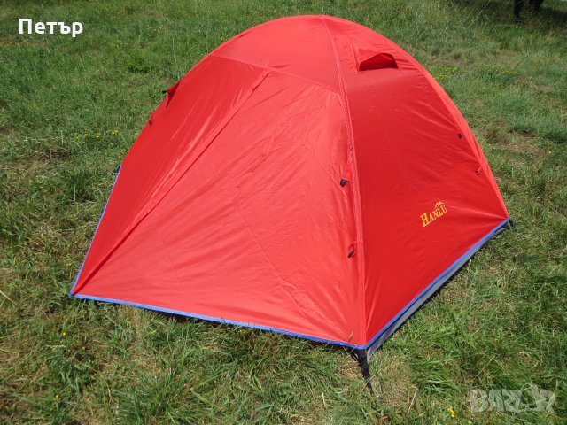Продавам двуместна двуслойна палатка с два входа и две входни пространства модел HL5524.