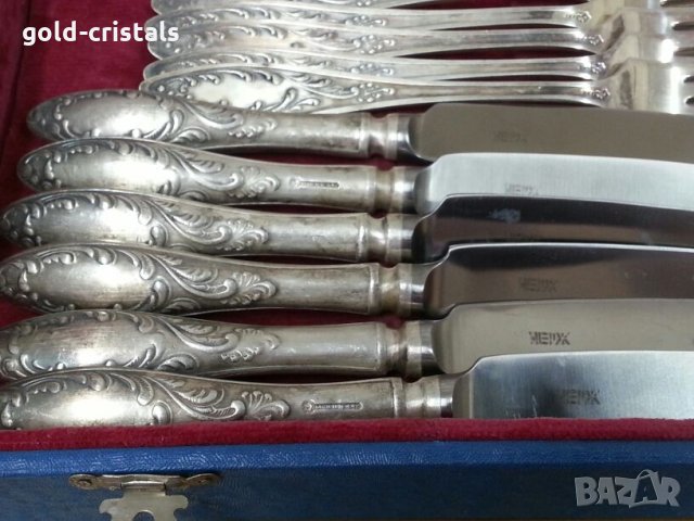Старинни руски посребрени прибори за хранене, снимка 10 - Антикварни и старинни предмети - 22868985