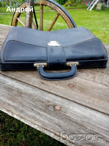 Стара кожена чанта, снимка 6 - Антикварни и старинни предмети - 18384802