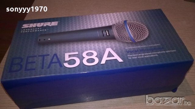 shure-profi microphone-нов в кутия с кабел и жак, снимка 2 - Ресийвъри, усилватели, смесителни пултове - 20300515