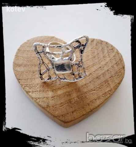 ЕДИНИЧНА БРОЙКА!сребърен пръстен, бутиков модел, размер 55, снимка 2 - Пръстени - 19802711