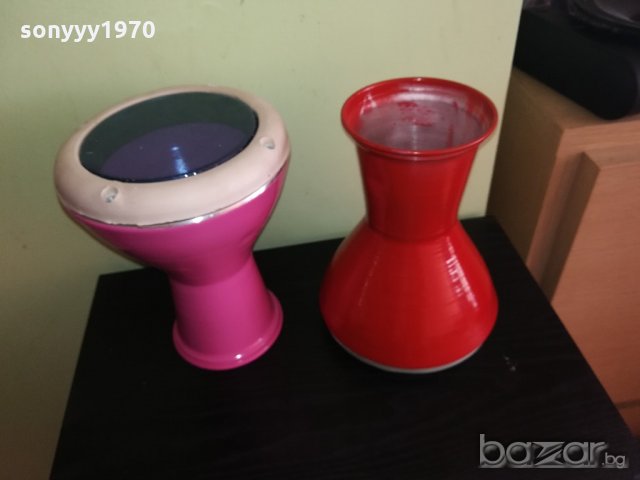 НОВИ тарамбуки-метални цветни-75ЛВ-СИНЯ/ЗЕЛЕНА/чЕРНА, снимка 11 - Ударни инструменти - 21146499