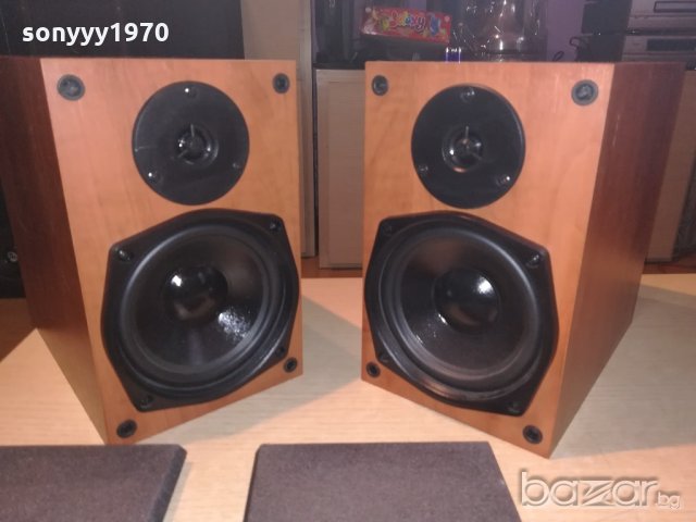 Pure 2х40w/8ohm-2броя тонколони-26х24х15см-внос англия