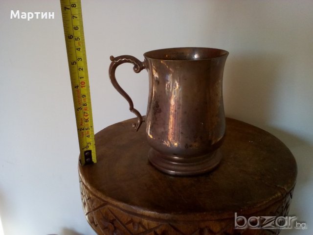 1931г. Посребрена масивна - Халба - 1 бр. ( 777950) , снимка 4 - Сервизи - 18312377