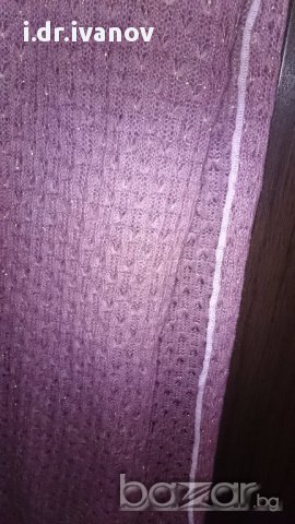 Дълъг плетен розов шал, снимка 3 - Шапки - 13051977
