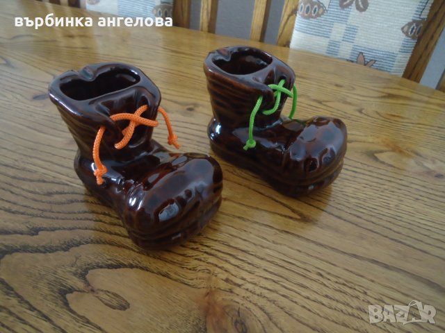 Керамични обувки пепелници, снимка 2 - Колекции - 24310666