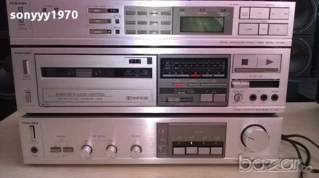 Toshiba tuner+deck+amplifier-внос швеицария, снимка 3 - Ресийвъри, усилватели, смесителни пултове - 13277037