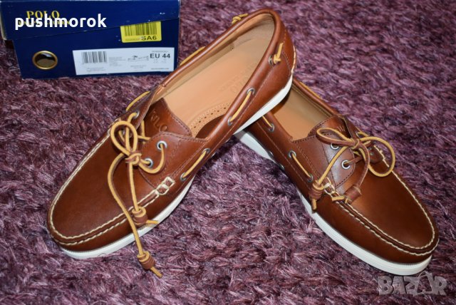 Polo Ralph Lauren Tan Merton Leather Shoes , снимка 8 - Мокасини - 25034854