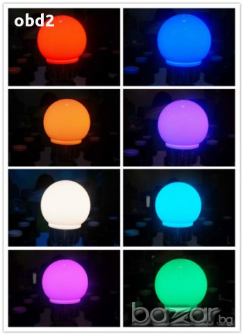 LED 9W RGB лампа с дистанционно управление Е27 220V, снимка 4 - Лед осветление - 13312756