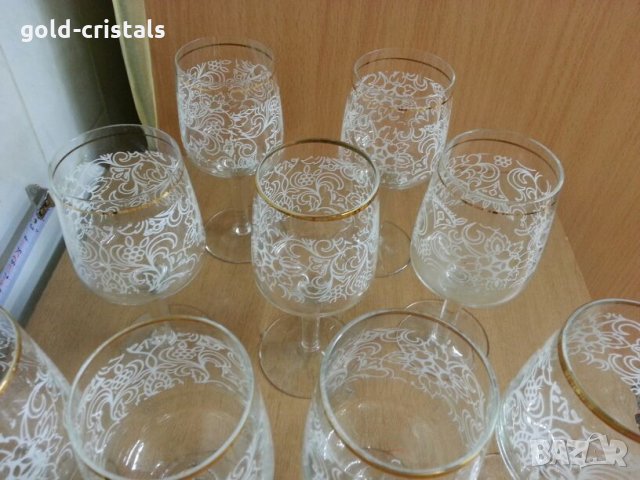 Ретро стъклени чаши , снимка 5 - Антикварни и старинни предмети - 25176326