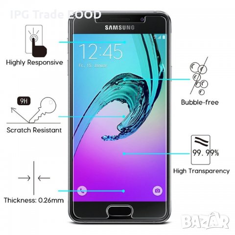 Samsung Galaxy A3 2016 стъклен протектор, снимка 2 - Фолия, протектори - 23819476