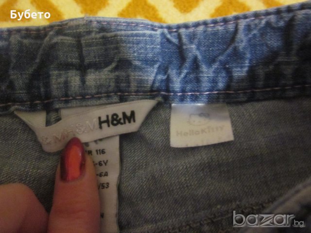 Дънкова  пола с Kitty, снимка 3 - Детски рокли и поли - 20961595