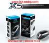 Стилен Bluetooth трансмитер за автомобил с високоговорител X5 -код X5 1619, снимка 10