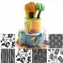 6 вида Хаваи големи релефни текстурни пластични пластмасови подложки борд кант текстури декорация , снимка 1