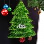  Голяма и обемна коледна елха от гирлянд с надпис Merry Christmas 55см Голяма и обемна коледна елха 