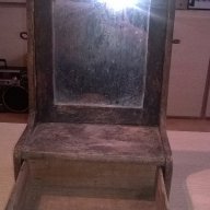 Антика-ретро огледало тоалетка с чекмедже-40х26х16см, снимка 10 - Антикварни и старинни предмети - 18063745