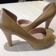 Елегантни дамски обувки цвят горчица, снимка 5 - Дамски обувки на ток - 14494236