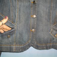 Eластично дънково яке тип сако ”Promiss” / голям размер, снимка 5 - Сака - 15454385