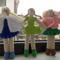 плетени на една кука куклички, снимка 5 - Кукли - 21420729