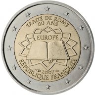 2 Евро монети (възпоменателни) емитирани 2007г (50 години от Подписването на Римският договор), снимка 7 - Нумизматика и бонистика - 16924227
