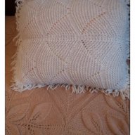Плетена вълнена покривка за спалня в комплект с 2 възглавници, снимка 3 - Покривки за легло - 10578622