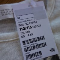 нова блуза H&M, 5-6г, снимка 3 - Детски Блузи и туники - 25099633