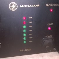 monacor pa-1202 profi power amplifier-mono-внос швеицария, снимка 4 - Ресийвъри, усилватели, смесителни пултове - 23615485