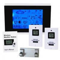 Цифрова метеостанция с 2 сензора термометър влажност налягане, снимка 11 - Други инструменти - 21795648