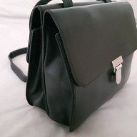 Poco Loco - интересна черна чанта от естествена кожа, снимка 8 - Чанти - 17666690
